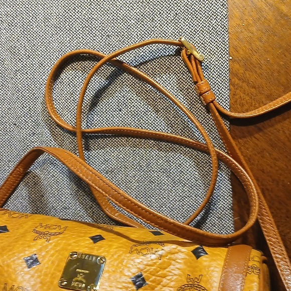 MCM Visetos Barrel Bag in Cognac - Picture 11 of 15